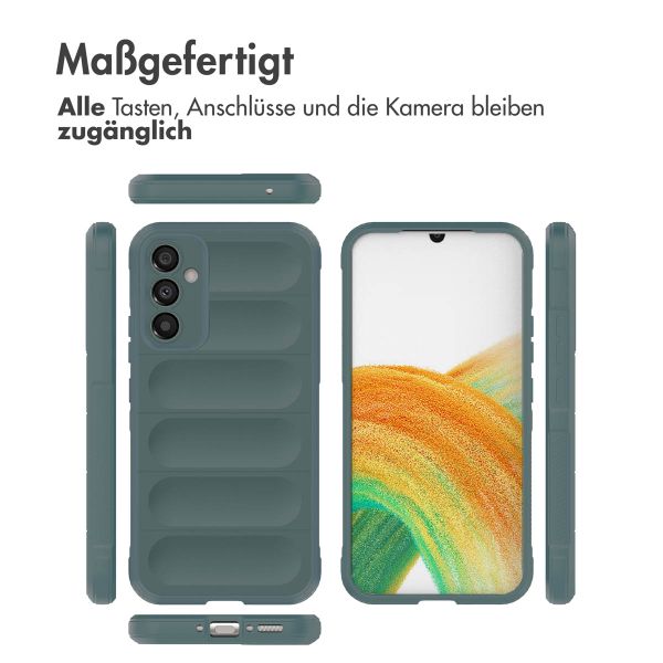 imoshion EasyGrip Back Cover für das Samsung Galaxy A34 (5G) - Dunkelgrün