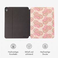 Selencia Vivid Klapphülle Apple iPad Air 11 Zoll (2026) M4 / (2025) M3 / (2024) M2 / Air 5 (2022) / Air 4 (2020) - Paisley Blush