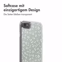 imoshion Design Hülle Apple iPhone SE (2022 / 2020) / 8 / 7 - Smoke Green Flowers