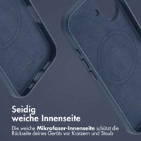 Accezz MagSafe Leather Backcover Apple iPhone 16 - Nightfall Blue