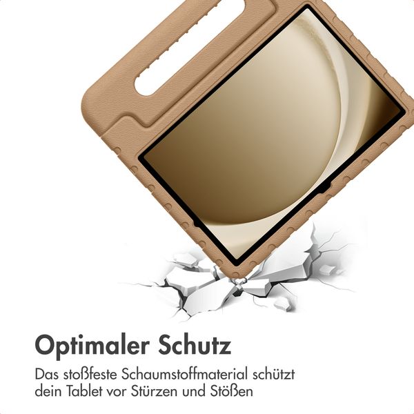 imoshion Schutzhülle mit Handgriff kindersicher Samsung Galaxy Tab A11 Plus / A9 Plus - Braun
