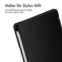 imoshion Trifold Hardcase Klapphülle für das Samsung Galaxy Tab A9 8.7 Zoll - Schwarz