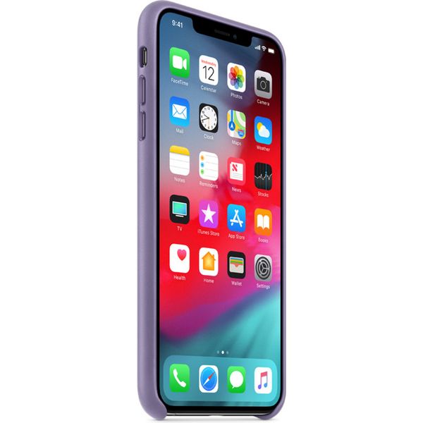 Apple Leder-Case Lila für das Apple iPhone Xs Max