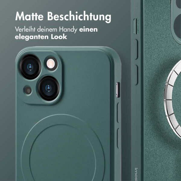 imoshion Color Back Cover mit MagSafe Apple iPhone 13 Mini - Dunkelgrün