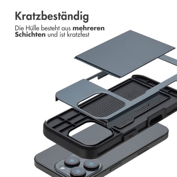 imoshion Backcover mit Kartenfach Apple iPhone 16 Pro - Dunkelblau