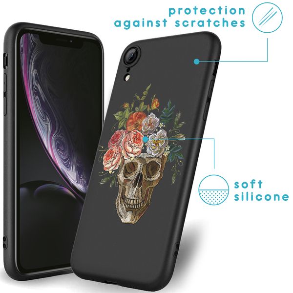 imoshion Design Hülle für das iPhone Xr - Skull - Multicolor