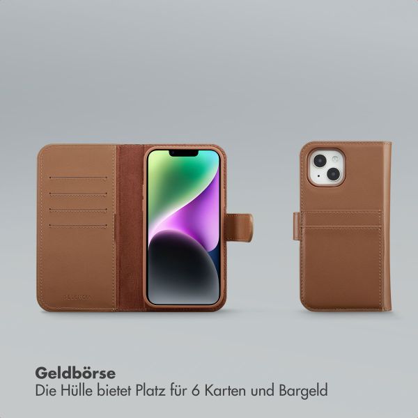 Selencia Olyn Abnehmbare Bookcase mit MagSafe Apple iPhone 14 / 13 - Braun