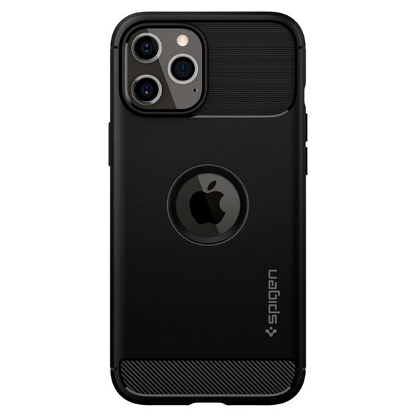 Spigen Rugged Armor Case Schwarz Apple iPhone 12 (Pro)