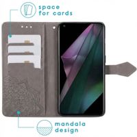 imoshion Mandala Klapphülle OnePlus 10 Pro - Grau