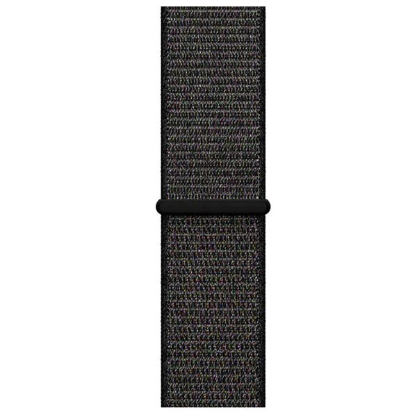 Apple Nike Sport Loop Band für Apple Watch Series 1-9 / SE - 38/40/41 mm / Series 10 - 42 mm - Schwarz