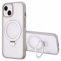 Accezz Ring Stand Backcover mit MagSafe Apple iPhone 15 - Grau