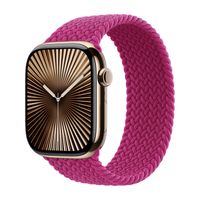 Apple Geflochtenes Solo Loop für  Apple Watch Series 1 - 11 / SE / Ultra (44/45/46/49 mm) - Größe 6 - Magenta