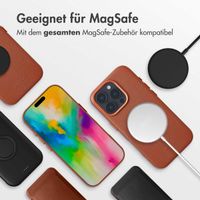 Accezz MagSafe Leather Backcover für das Apple iPhone 16 Pro Max - Sienna Brown