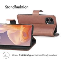 imoshion Luxuriöse Klapphülle Motorola Moto G85 - Braun