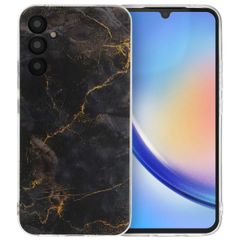 imoshion Design Hülle für das Samsung Galaxy A34 (5G) - Black Marble