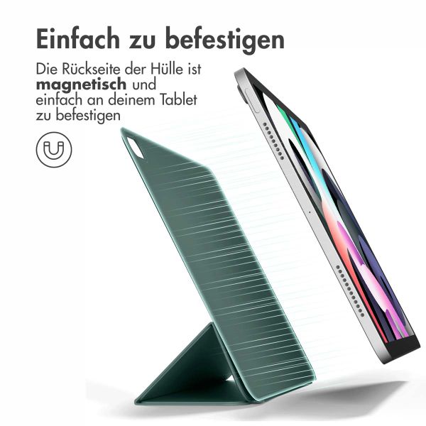 imoshion Magnetic Klapphülle Apple iPad 11 (2025) 11 Zoll A16 / iPad 10 (2022) 10.9 Zoll - Dunkelgrün