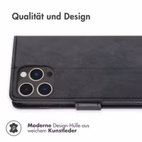 imoshion Luxuriöse Klapphülle für das Apple iPhone 14 Pro Max - Schwarz