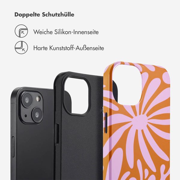 Selencia Vivid Back Cover Apple iPhone 13 - Modern Bloom Pink