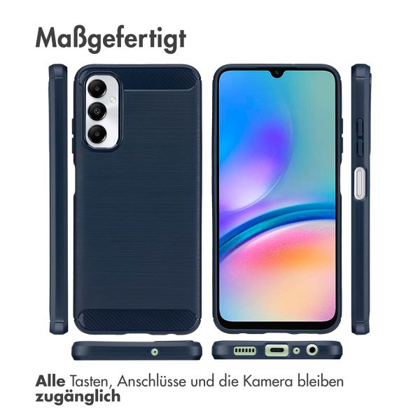 imoshion Brushed Back Cover für das Samsung Galaxy A05s - Dunkelblau