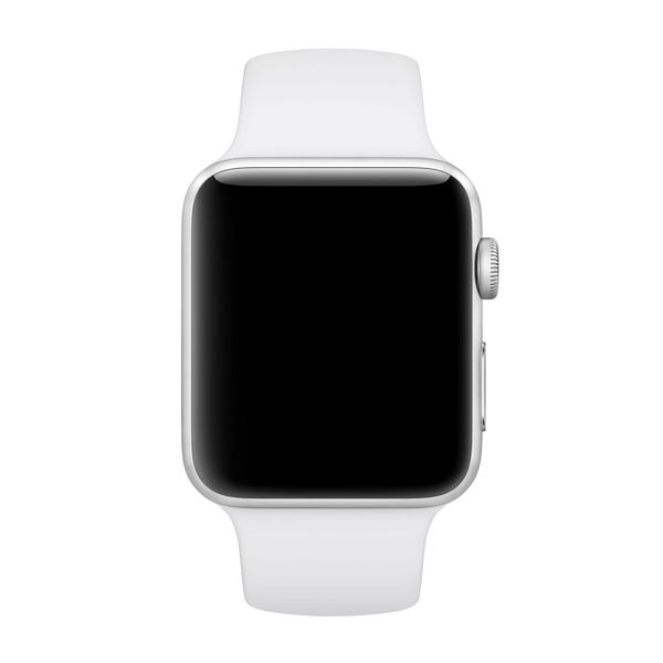 Apple Sport Armband für  Apple Watch Series 1 - 9 / SE (38/40/41 mm) | Series 10 / 11 (42 mm) - Größe M/L - Weiß