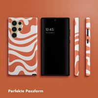 Selencia Vivid Back Cover Samsung Galaxy S24 Ultra - Dream Swirl Orange