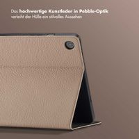 Selencia Riva Klapphülle Samsung Galaxy Tab A9 Plus - Beige