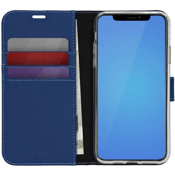Accezz Wallet TPU Klapphülle Apple iPhone 11 Pro Max - Blau