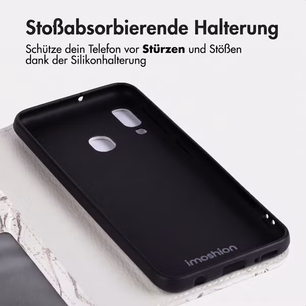 imoshion Design Klapphülle Samsung Galaxy A20e - Sandy Marble