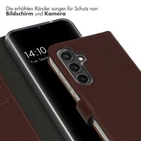 Selencia Echtleder Klapphülle Samsung Galaxy S23 FE - Braun
