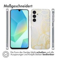 imoshion Design Hülle Samsung Galaxy A16 - Golden Leaves Transparent