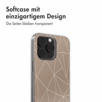 imoshion Design Hülle iPhone 14 - Graphic Lines Beige