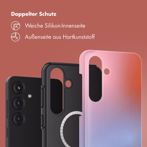 Selencia Vivid Rückabdeckung mit MagSafe Samsung Galaxy S25 - Gradient Soft Blush