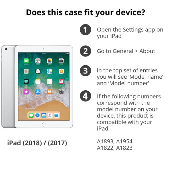 Apple Smart Cover Apple iPad 6 (2018) 9.7 Zoll / iPad 5 (2017) 9.7 Zoll - White