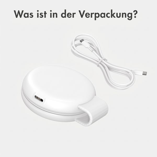 imoshion 2-in-1 kabelloses Reiseladegerät 25 W - iPhone / AirPods / Apple Watch - Qi2.2 - Weiß