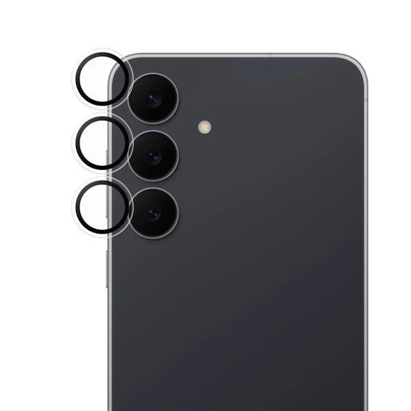 PanzerGlass Kameraprotektor Hoops Optic Rings für das Samsung Galaxy S25 FE - Transparent