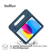 imoshion Schutzhülle mit Handgriff kindersicher für das iPad 11 (2025) 11 Zoll / iPad 10 (2022) 10.9 Zoll - Dunkelblau