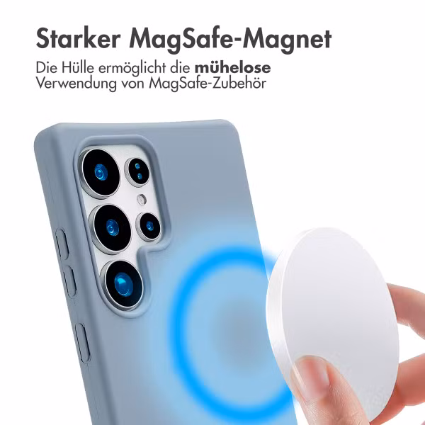 imoshion Color Backcover mit abnehmbarem Handykette und MagSafe Samsung Galaxy S25 Ultra - Ash Blue