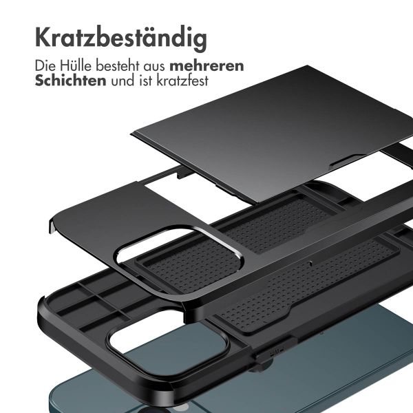 imoshion Backcover mit Kartenfach Apple iPhone 13 Pro Max - Schwarz