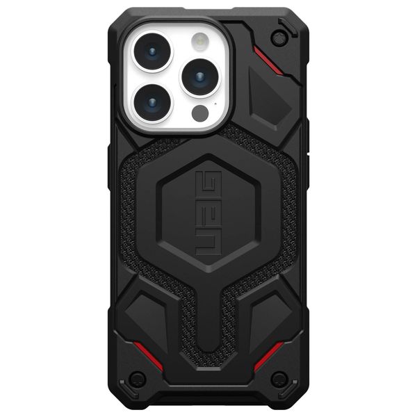 UAG Monarch Pro Backcover für das iPhone 15 Pro - Kevlar Black