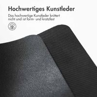 imoshion Mauspad - Kunstleder-Mauspad - 21 x 26 cm - Schwarz