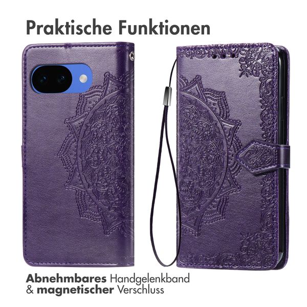 imoshion Mandala Klapphülle Google Pixel 10a - Violett