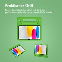 imoshion Schutzhülle mit Handgriff kindersicher Apple iPad 11 (2025) 11 Zoll A16 / iPad 10 (2022) 10.9 Zoll - Grün