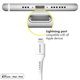 Accezz Lightning- auf USB-Kabel für das iPhone Xs Max - MFI-zertifiziertes - 0,2 m - Weiß