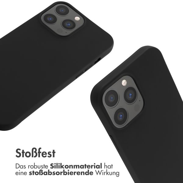 imoshion Silikonhülle mit Band für das iPhone 13 Pro Max - Schwarz