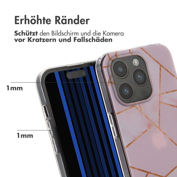 imoshion Design Hülle für das iPhone 15 Pro - Pink Graphic