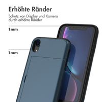 imoshion Backcover mit Kartenfach Apple iPhone Xr - Dunkelblau