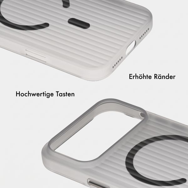 Accezz Lite Backcover mit MagSafe | Fluted | Apple iPhone 18 Pro Max / 17 Pro Max - Grau