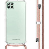 imoshion Transparentes Backcover mit Band Samsung Galaxy A22 (5G) - Rosé gold