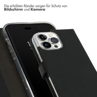 Selencia Echtleder Klapphülle Apple iPhone 14 Pro Max - Schwarz
