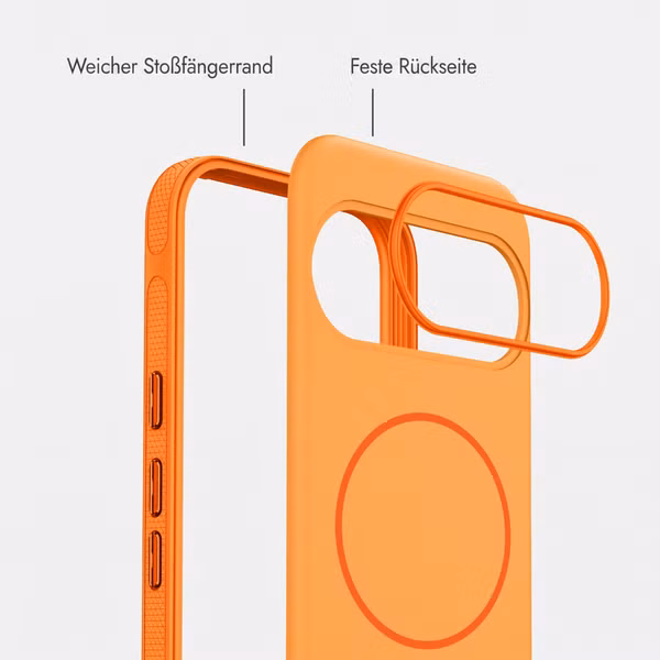 imoshion Color Backcover mit Thin MagSafe Ring Google Pixel 11 / 11 Pro / 10 / 10 Pro - Orange